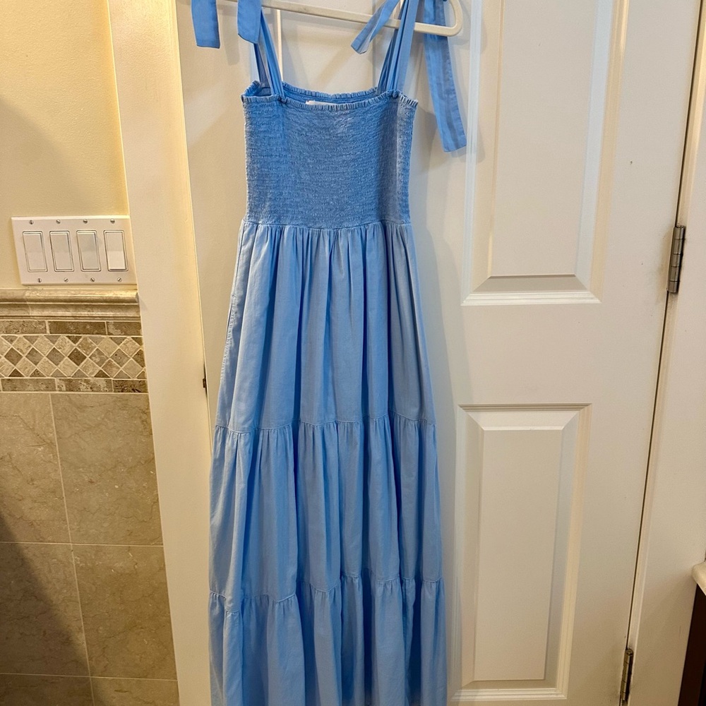 XiRENA Blue Maxi Smock Dress